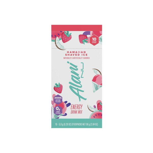 Alani Nu Energy Drink Mix Stickpacks, 10 CT, Hawaiian Shaved Ice