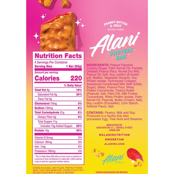 Alani Protein Bars, 4 PK