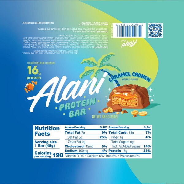 Alani Protein Bar - Caramel Crunch 4x48g Carton