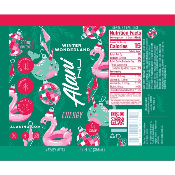 Alani Energy, Limited Edition, Winter Wonderland, 12 oz