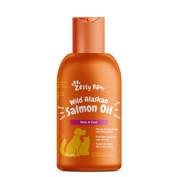 Zesty Paws Wild Alaskan Salmon Oil, 8oz
