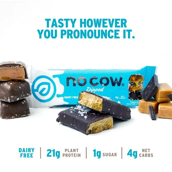 NO COW DIPPED CHOCOLATE SALTED CARAMEL PROTEIN BAR