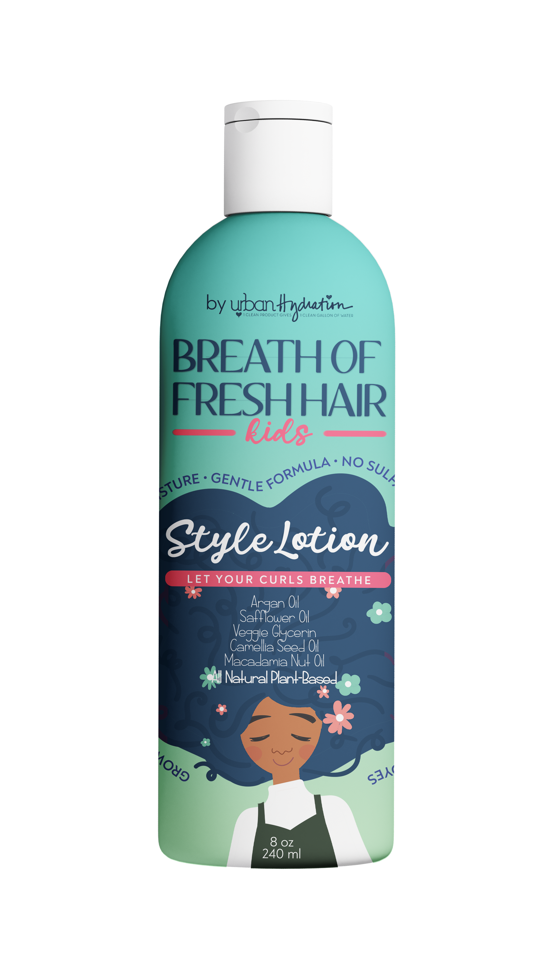 Breath of Fresh Hair Kids Style Lotion, 8 OZ
