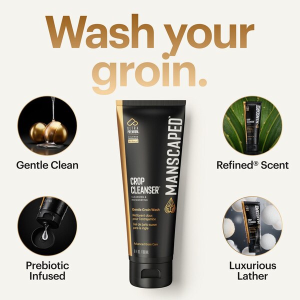 MANSCAPED Crop Cleanser Gentle Groin Wash, 6 OZ