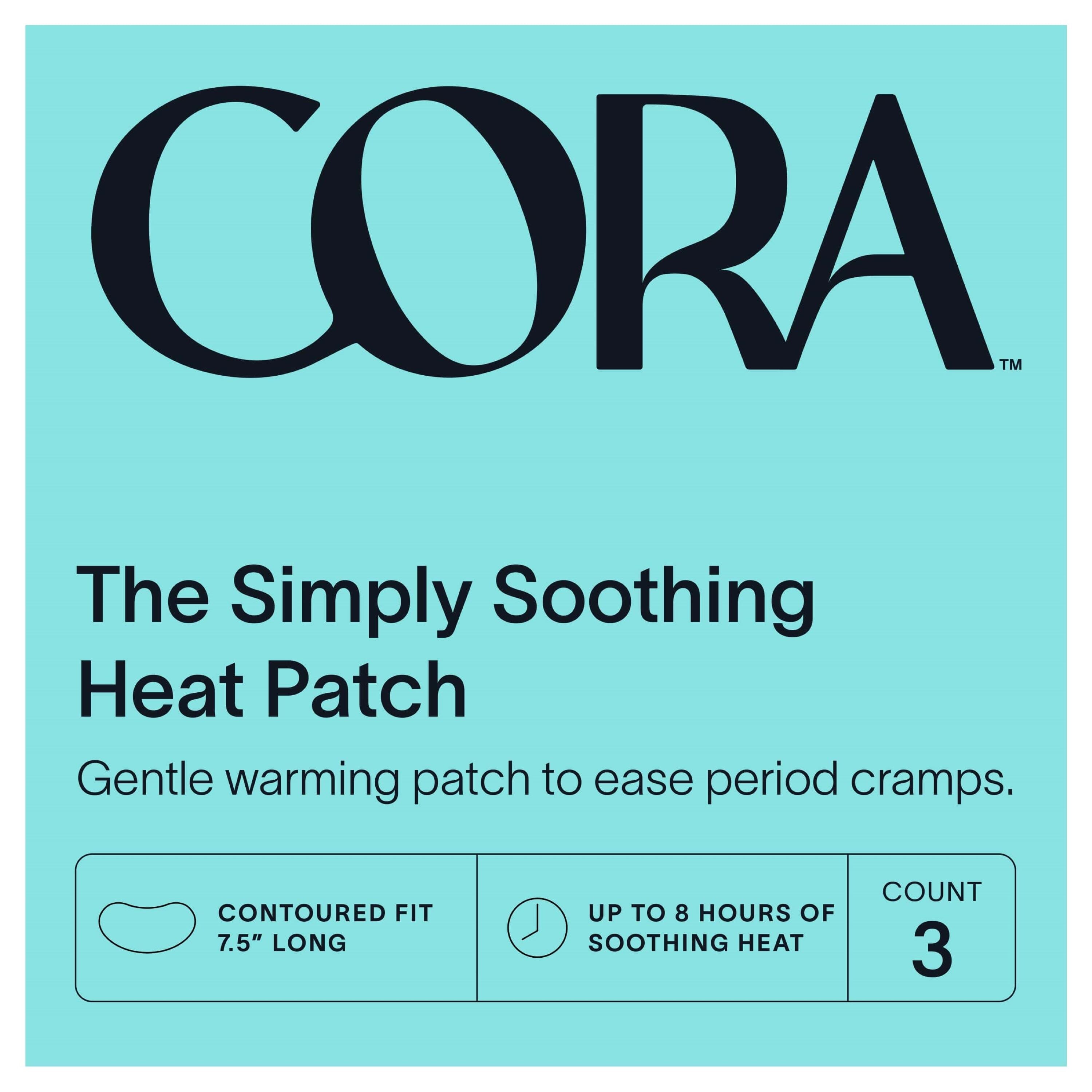 CORA The Simply Soothing Heat Patch, 3 CT