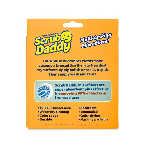 Scrub Daddy Multi-Purpose Microfiber Cloths, 2 ct