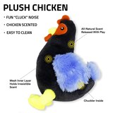 Playology Clucking Plush Chicken Dog Toy, 10.2 x 7 in, thumbnail image