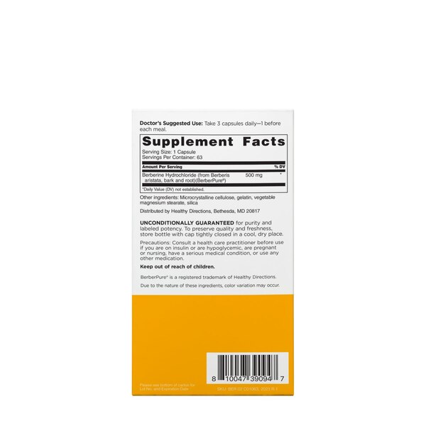 Doctors' Preferred Clinical Grade Berberine, 63 CT