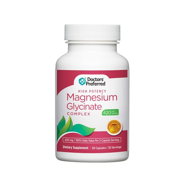 Doctors Preferred High Potency Magnesium Glycinate, 60 CT