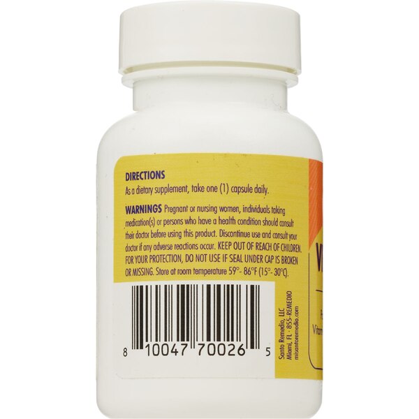 Santo Remedio Vitamin C, 500 mg, 30 CT