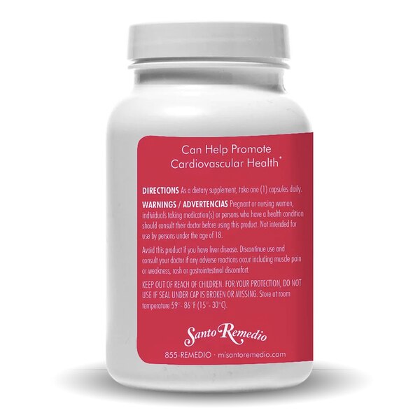 Santo Remedio Red Yeast Rice, 600 mg, 60 CT