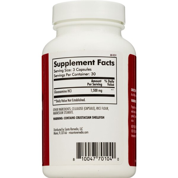 Santo Remedio Glucosamine, 500 mg, 90 CT
