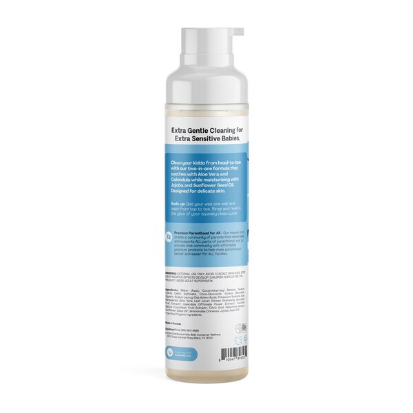 Hello Bello Baby Shampoo & Wash, Fragrance Free, 10 OZ