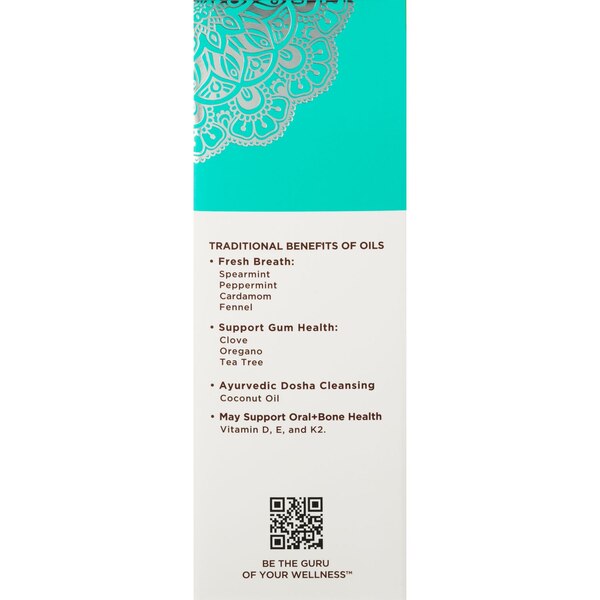 Guru Nanda Natural Whitening Pulling Oil, Coconut + Mint, 8 OZ