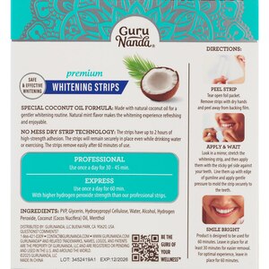 Guru Nanda Sig-Nature Whitening Strips, 14 CT