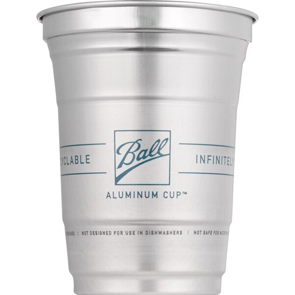 Ball Aluminum Recyclable Party Cups, 16 oz, 24 ct