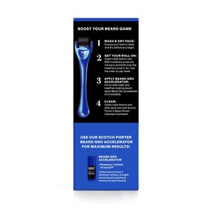 Scotch Porter Thick & Full Beard Gro Roller Kit Beard Roller Cleanser