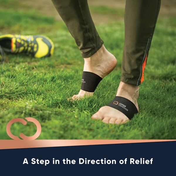 Copper Compression Arch Support, One Size