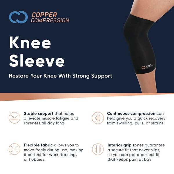 Copper Compression Knee Sleeve