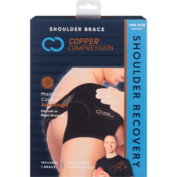 Copper Compression Shoulder Brace, One Size