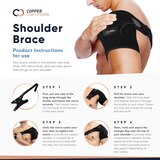 Copper Compression Shoulder Brace, One Size, thumbnail image