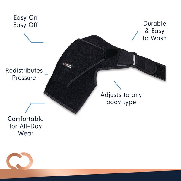Copper Compression Shoulder Brace, One Size
