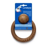 Lumabone Ring-Stuffer Bacon Flavor Dog Chew Toy, Small, thumbnail image