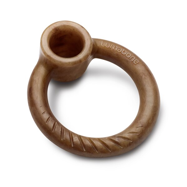 Lumabone Ring-Stuffer Bacon Flavor Dog Chew Toy, Small