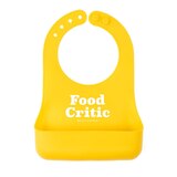 Silicone Beginner Bib Food Critic, thumbnail image