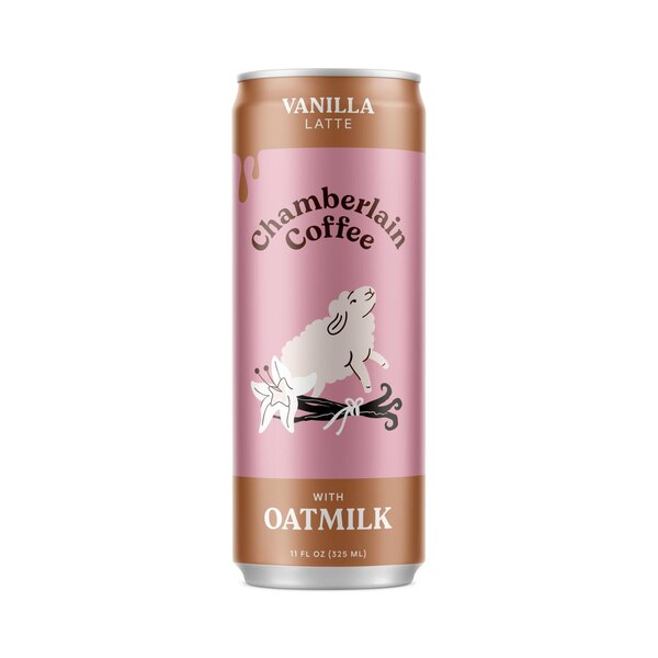 Chamberlain Coffee, Vanilla RTD Oatmilk Latte, 11 Oz