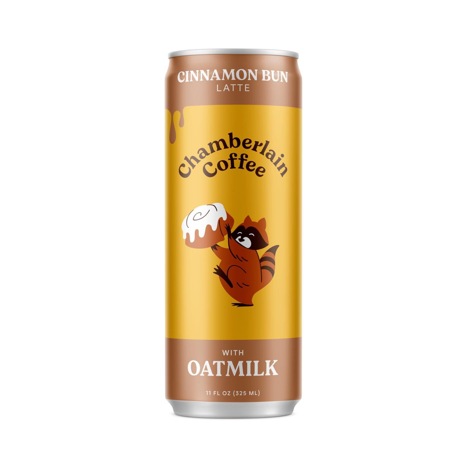 Chamberlain Coffee, Cinnamon Bun RTD Oatmilk Latte, 11 Oz