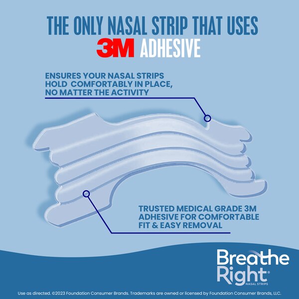 Breathe Right Extra Strength Nasal Strips, Clear