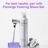 Flamingo Women's 5-Blade Razor + 2 Razor Blade Refills + 1 Shower Holder, thumbnail image