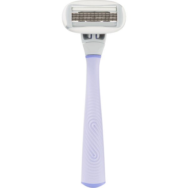 Flamingo Lilac 5-Blade Razor + 5 Razor Blade Refills