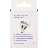 Flamingo 5-Blade Pubic Razor Blade Refills, 4 CT, thumbnail image 2 of 2