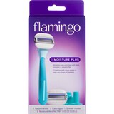 Flamingo Moisture Plus Razor Blade + 2 Razor Blade Refills, thumbnail image