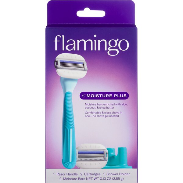 Flamingo Moisture Plus Razor Blade + 2 Razor Blade Refills