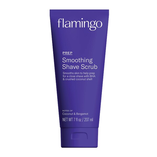 Flamingo Smoothing Shave Scrub, Coconut & Bergamot, 7 OZ