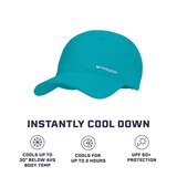 Mission Cooling Performance Hat, Blue Teal, thumbnail image