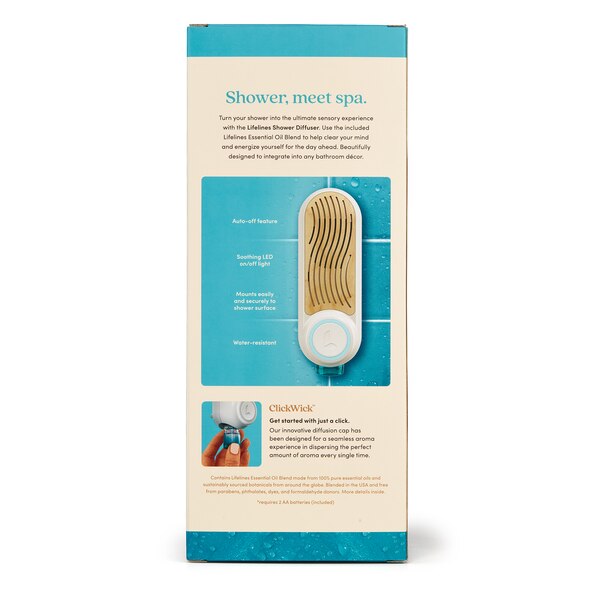 Lifelines Shower Diffuser plus Essential Oil Blend