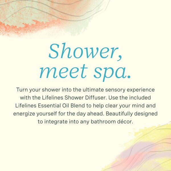 Lifelines Shower Diffuser plus Essential Oil Blend