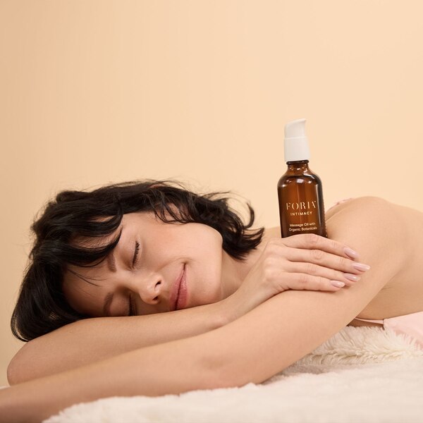 Foria Massage Oil with Organic Botanicals, 3.9 FL OZ