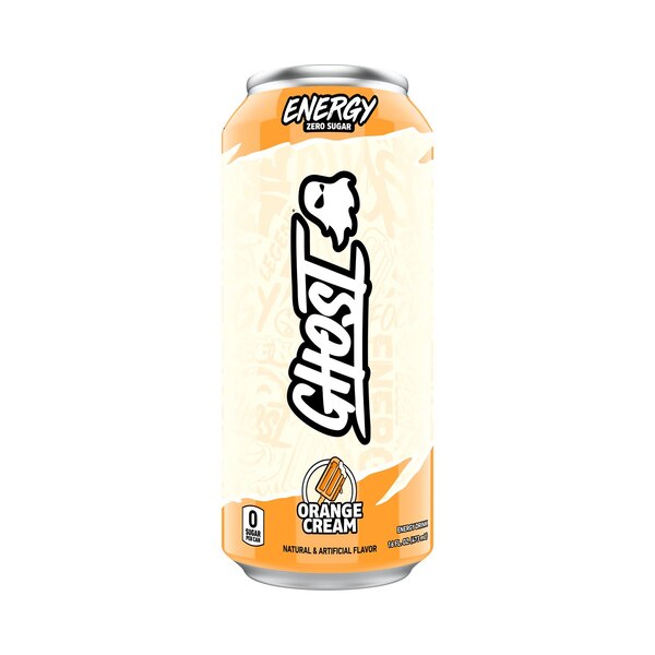 GHOST Energy Orange Cream, 16 oz