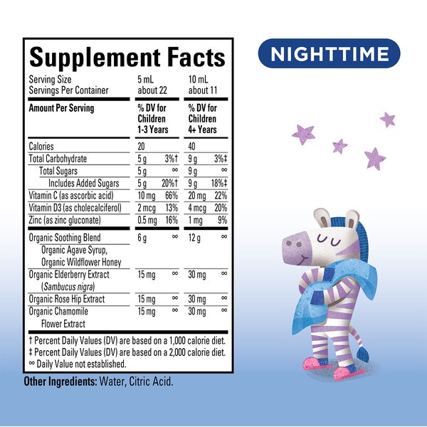 Kids Organic Cough & Immune Nighttime, 4 OZ