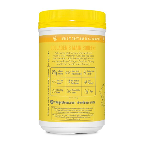 VITAL PROTEINS COLLAGEN PEPTIDES LEMON POWDER