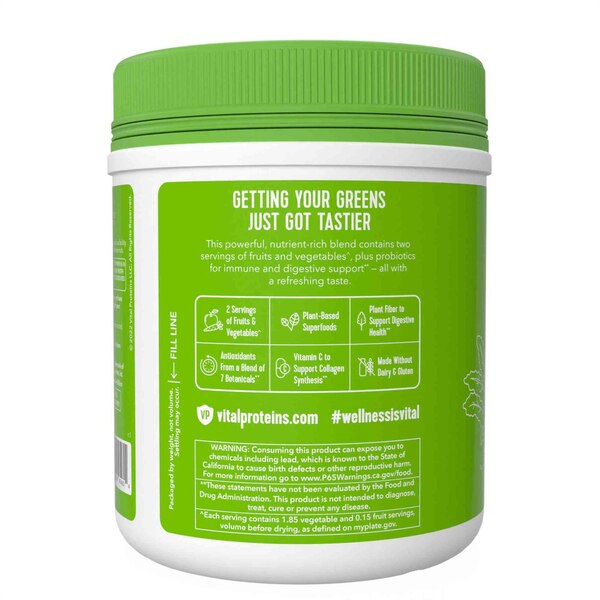 VITAL PROTEINS VITAL GREENS GREEN APPLE POWDER