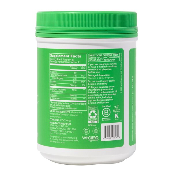 Vital Proteins Matcha Collagen, 10.5 OZ