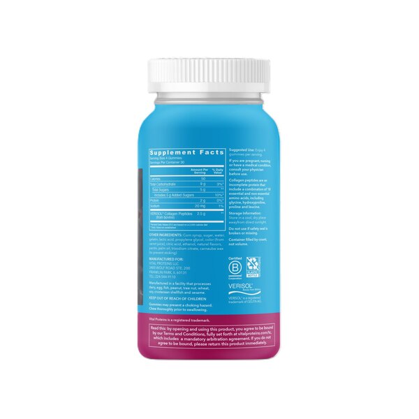 Vital Proteins Collagen Gummy Raspberry, 120 CT
