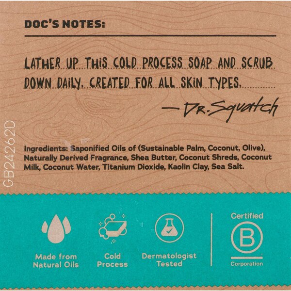 Dr. Squatch Men's Natural Soap, 5 OZ