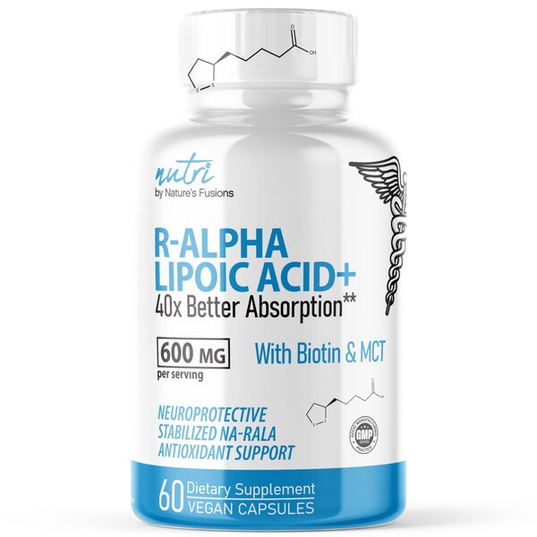 Nutri R-Alpha Lipoic Acid+ Vegan Capsules, 60 CT